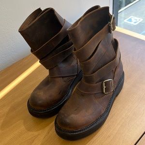 Jeffrey Campbell Wrap Strap Boots (Size 9)